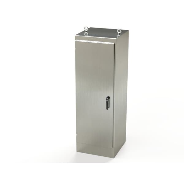 3 Point Latch with Padlock/Keylock Handle Electrical Enclosures, 72 in H, 24 in D, 24 in W